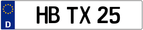 Trailer License Plate
